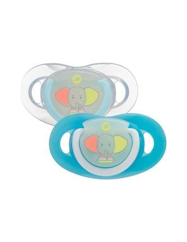 Sucettes natural physio Silicone Bébé Confort Fluorescentes Road Tripping  (x2)