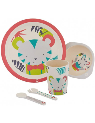 Coffret repas bébé Bandjo oiseaux - Vaisselles pour bébés et enfants