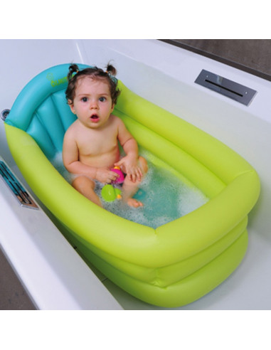 Baignoire Ondes Positives Bébé Confort Kit baignoire et matelas à langer  gonflables