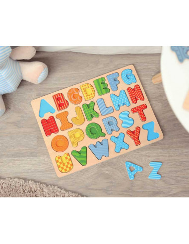 Puzzle Alphabet de Kiokids, jouet en bois