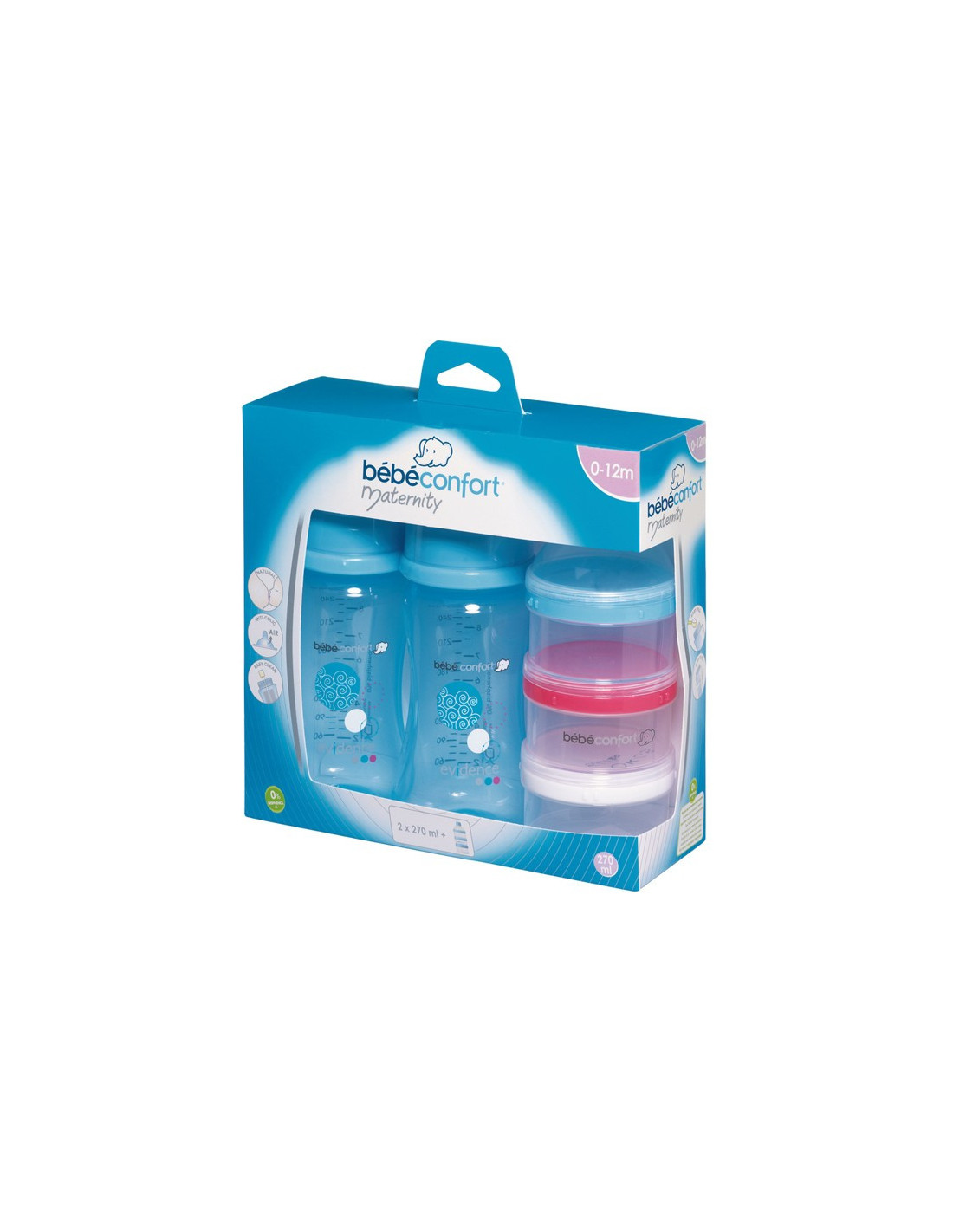 Doseur Lait Bebe Confort Set De 2 Biberons Maternite 270 Ml Le Repas De Bebe Bebe Puericulture Schoolofbabywearing Com